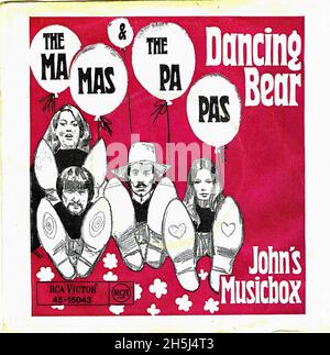 Vintage Single Album Cover - Mamas & Papas, The - Dancing Bear - D - 1967 Stockfoto