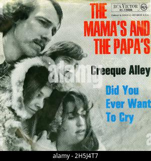 Vintage Single Record Cover - Mamas & Papas, The - Creeque Alley - D - 1967 02 Stockfoto