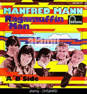 Vintage Single Record Cover - Manfred Mann - Ragamuffin man - D - 1969 Stockfoto