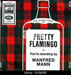 Vintage Single Record Cover - Manfred Mann - Pretty Flamingo - D - 1966 Stockfoto