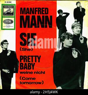 Vintage Single Record Cover - Manfred Mann - Sie - D - 1965 Stockfoto