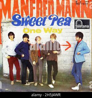 Vintage Single Record Cover - Manfred Mann - Sweet Pea - D - 1967 Stockfoto