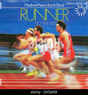 Vintage Single Record Cover - Manfred Mann's Earth Band - Runner - D - 1983 Stockfoto