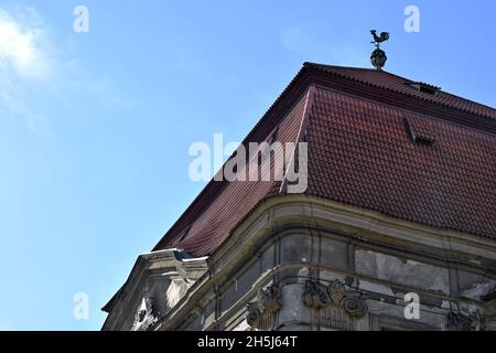 Das Kloster von Plasy, der große Komplex von Kloster, Burg und historischen Denkmälern, der 1144 von Vladislav II. Erbaut wurde Stockfoto