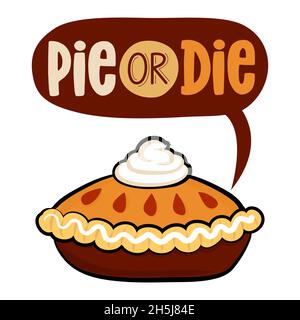 Kreis oder Matrize - handgezeichnete Vektorgrafik. Poster in Herbstfarben. Geeignet für Grußkarte, Banner, Textil, Geschenk, T-Shirt, Becher oder Geschenk. Thanksgiving Da Stock Vektor