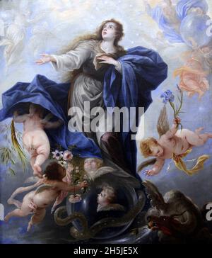 Die Unbefleckte Empfängnis 1667 von Juan Antonio de Frías y Escalante 1633-1669 Stockfoto