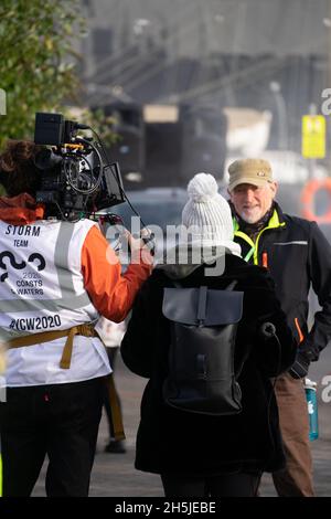 Vision Mechanik STURM auf govan 10/11/21 cop26 Stockfoto