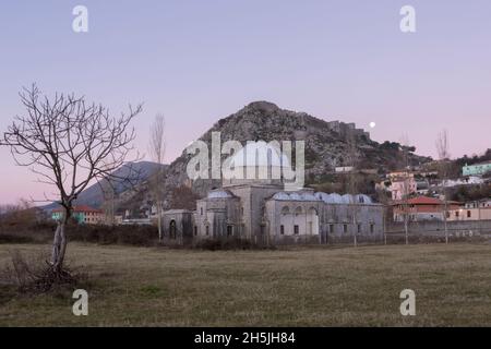 Die Bleimoschee in Shkodra, Albanien. Stockfoto