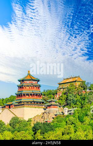 Kaiserlicher Sommerpalast in Peking, China. Stockfoto