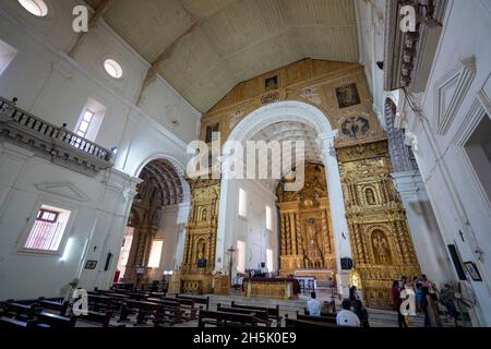 Basilica de Bom Jesus, Velha Goa, Alt-Goa, Indien Stockfoto