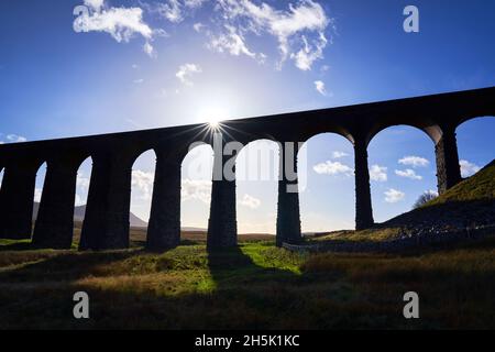 Ribblehead Viaduct Ribblesdale Yorkshire Dales Stockfoto