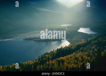 St. Marien-Tal, Purcell Mountains, British Columbia, Kanada Stockfoto