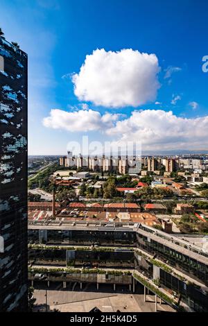 Moderne Bürogebäude in Hospitalet de Llobregat in Barcelona, Spanien Stockfoto