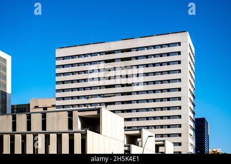 Gebäude in Poble Nou in Barcelona, Spanien Stockfoto
