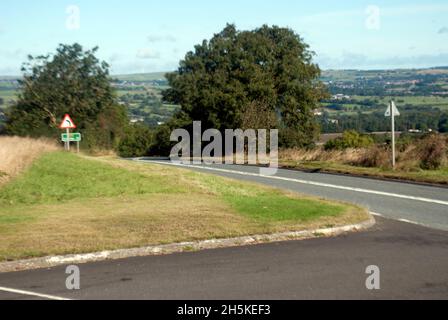 Straße A68 vom Café 68, Toft Hill, Bishop Auckland, County Durham, Großbritannien Stockfoto