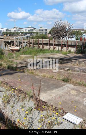 An der loire in nantes (frankreich) Stockfoto