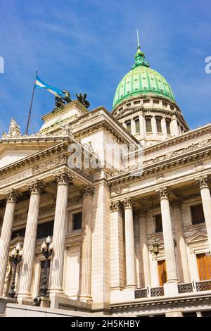 Palast des Argentinischen Nationalkongresses in Buenos Aires; Buenos Aires, Argentinien Stockfoto