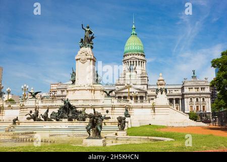 Palast des Argentinischen Nationalkongresses in Buenos Aires; Buenos Aires, Argentinien Stockfoto