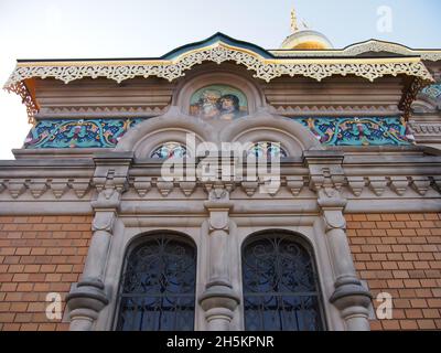 Russische Kapelle in der Mathildenhöhe (Darmstadt, Hessen, Bundesrepublik Deutschland) Stockfoto