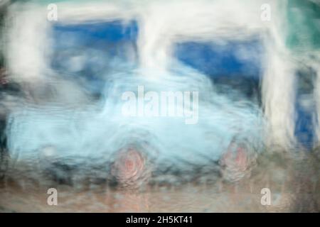 Ein blauer Mercury Pick-up Truck, Miscou Island, New Brunswick NB, Kanada Stockfoto