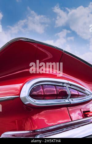 Bremsleuchten an einem alten Chevrolet El Camino Stockfoto