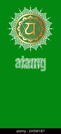 Chakras Symbol Sammlung isoliert auf farbigem Hintergrund Stockfoto