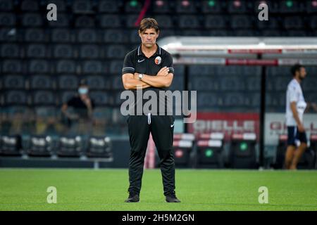 Friuli - Stadion Dacia Arena, Udine, Italien, 13. August 2021, Andrea Sottil (Cheftrainer Ascoli) Porträt während Udinese Calcio vs Ascoli Calcio - Ita Stockfoto