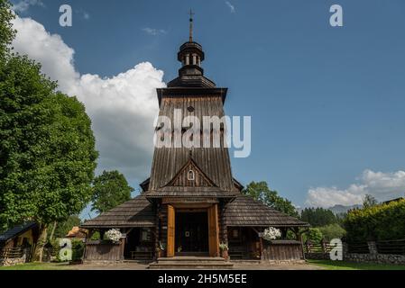 Eine alte Holzkapelle in Zakopane Stockfoto