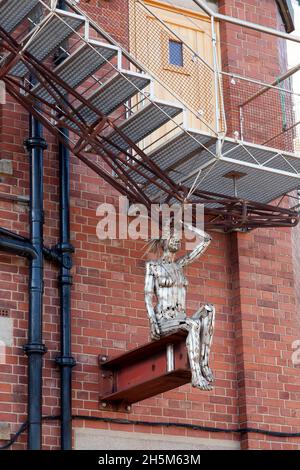 Skulptur von Andrew Baldwin am Trinity Buoy Wharf, Leamouth Peninsula, London Stockfoto