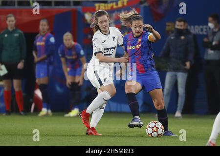 Barcelona, Spanien. November 2021. Barcelona, Spanien, 10. November 2021: Alexia Putellas (11 Barcelona) während des UEFA Women's Champions League-Spiels zwischen Barcelona und Hoffenheim im Johan Cruyff-Stadion in Sant Joan Desp, Barcelona, Spanien. Rafa Huerta/SPP Credit: SPP Sport Press Photo. /Alamy Live News Stockfoto