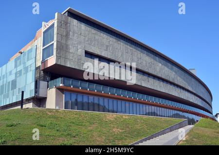 Turin, Piemont, Italien -10-10-2021- das Äußere des Nationalen Automobilmuseums (Museo Nazionale dell'Automobile). Stockfoto