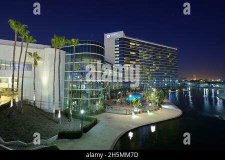 Das Hyatt Regency Hotel am Wasser, Long Beach CA Stockfoto