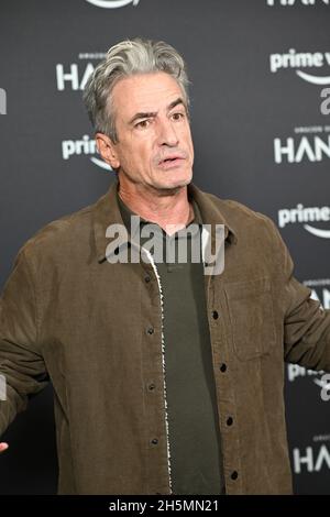 Dermot Mulroney besuchte die Amazon und IMDb TV Gastgeber einer exklusiven Vorführung der ersten Folgen der Alex Rider Saison 2 im Soho Hotel, London, am 2021-11-10, Großbritannien Stockfoto