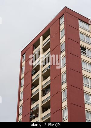 Kingsmarsh House, ein Hochhaus des stadtrats der Nachkriegszeit im Lawrence Hill Estate in Bristol. Stockfoto