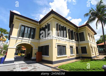 Das Malay Heritage Centre am Sultan Gate im Viertel Kampong Glam in Singapur. Es ist ein kulturelles Zentrum und Museum. Stockfoto