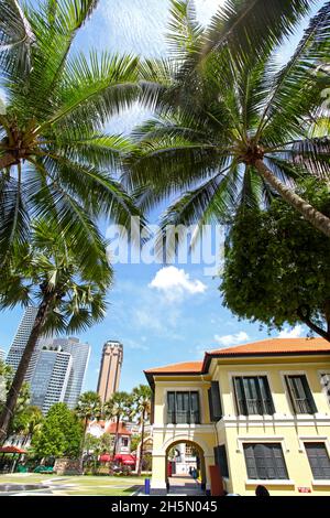 Das Malay Heritage Centre am Sultan Gate im Viertel Kampong Glam in Singapur. Es ist ein kulturelles Zentrum und Museum. Stockfoto