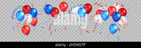 Festliche Luftballons Set Stock Vektor