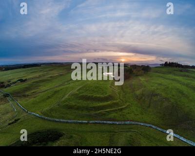 Bell Hill eine Hügelfestung an der schottischen Grenze bei Selkirk, Schottland, Großbritannien Stockfoto