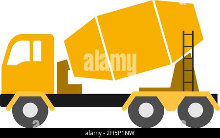 Zement LKW Symbol Design Vorlage Vektor isoliert Illustration Stock Vektor