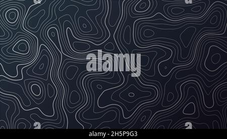 Topografische Karte Konturlinien Hintergrund Stock Vektor