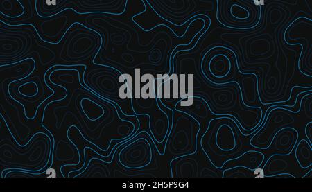 Topografische Karte Konturlinien Hintergrund Stock Vektor
