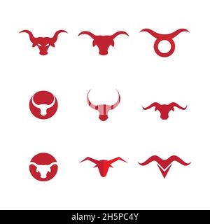 Taurus Logo Vorlage Vektor icon Abbildung design Stockfoto