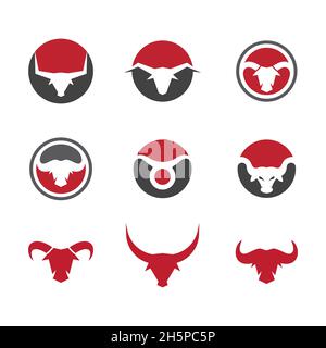 Taurus Logo Vorlage Vektor icon Abbildung design Stockfoto