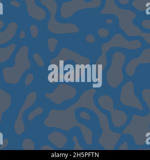 Nahtloser abstrakter Non-Print, der an ein fremdartig gefärbtes Oberflächenmuster für Tierhaut erinnert. Stockfoto