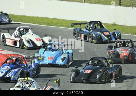 Radical European Motor Racing auf der Rennstrecke von Barcelona Catalunya, Barcelona, Katalonien, Spanien Stockfoto