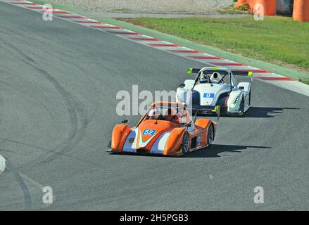 Radical European Motor Racing auf der Rennstrecke von Barcelona Catalunya, Barcelona, Katalonien, Spanien Stockfoto