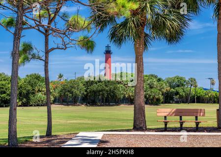 Jupiter Leuchtturm in West Palm Beach, Florida Stockfoto