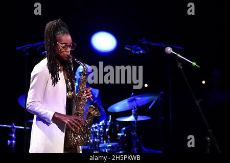 Lakecia Benjamin während des Konzerts im Auditorium Parco della Musica, Pursuance the Coltranes, Social Justice und The African American Community, Nov Stockfoto