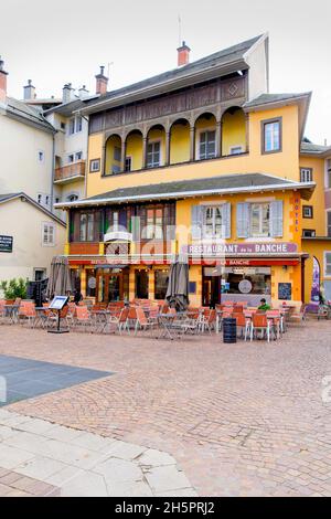 Chambéry Old Town , Departement Savoie in der Region Auvergne-Rhône-Alpes im Osten Frankreichs. Ist eine Alpenstadt im Südosten Frankreichs. In der Altstadt ist Stockfoto