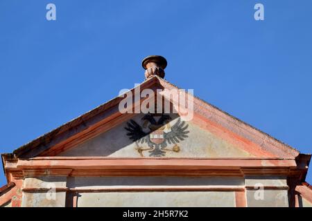 Das Kloster von Plasy, der große Komplex von Kloster, Burg und historischen Denkmälern, der 1144 von Vladislav II. Erbaut wurde Stockfoto